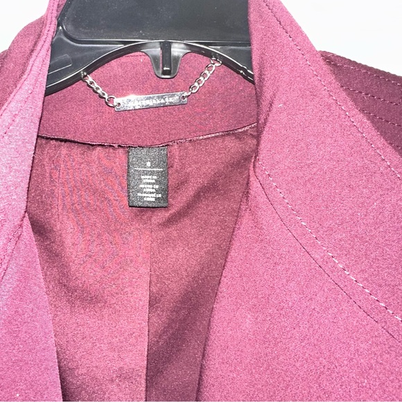 White House Black Market Women's Burgundy Jacket - Picture 2 of 3